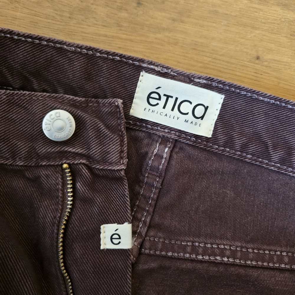 Etica Finn High-Rise Slim Straight-Leg Jean 27 - Picture 6 of 14